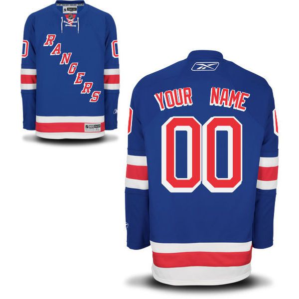 Reebok New York Rangers Custom Youth Premier Home NHL Jersey->->Custom Jersey